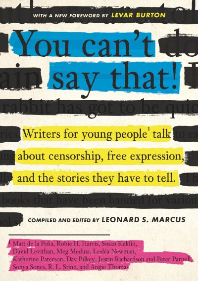 Cover for Leonard S. Marcus · You Can't Say That! (Book) (2023)