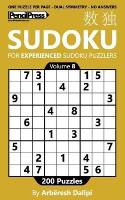 Cover for Arberesh Dalipi · Sudoku Book for Experienced Puzzlers (Pocketbok) (2016)