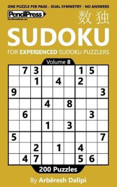 Cover for Arberesh Dalipi · Sudoku Book for Experienced Puzzlers (Paperback Book) (2016)