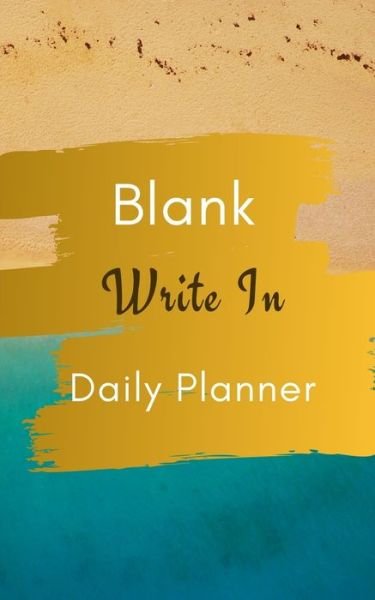 Cover for Toqeph · Blank Write In Daily Planner (Brown Gold Green Abstract Art Cover) (Paperback Bog) (2020)