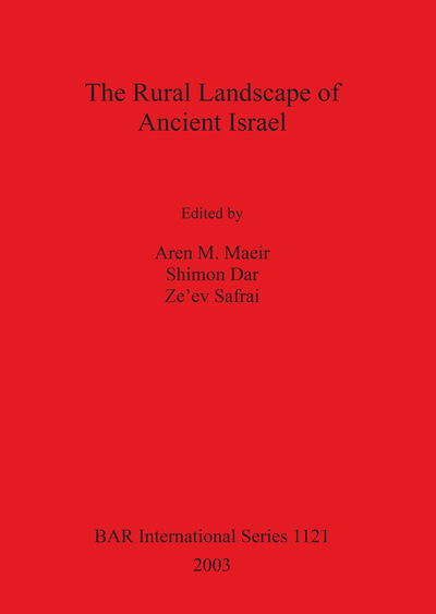 Cover for Aren M. Maeir · The Rural Landscape of Ancient Israel (Paperback Book) (2003)