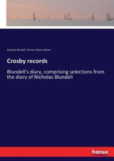 Cover for Nicholas Blundell · Crosby records (Paperback Book) (2017)