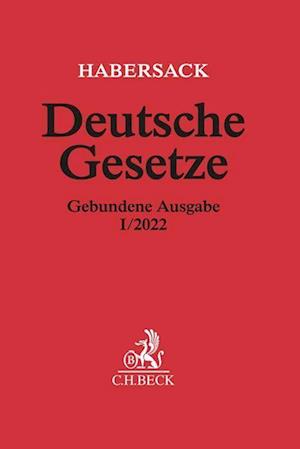 Cover for Mathias Habersack · Deutsche Gesetze Gebundene Ausgabe I/2022 (Hardcover Book) (2022)