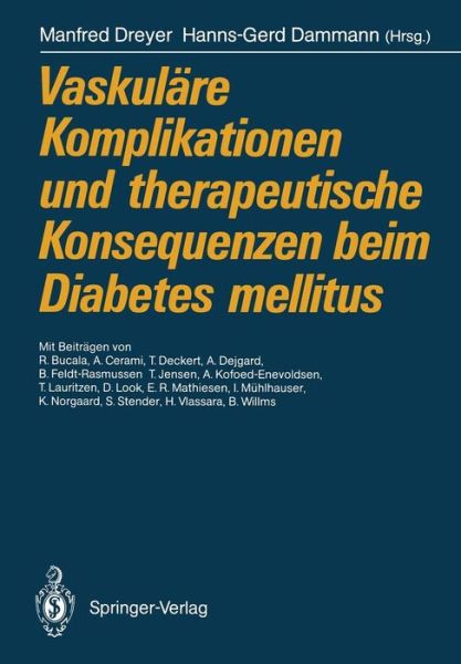 Cover for Manfred Dreyer · Vaskulare Komplikationen und Therapeutische Konsequenzen beim Diabetes Mellitus (Paperback Book) (1990)