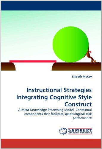 Cover for Elspeth Mckay · Instructional Strategies Integrating Cognitive Style Construct (Paperback Book) (2011)