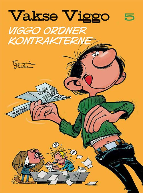 Cover for Franquin · Vakse Viggo: Vakse Viggo 5: Viggo ordner kontrakterne (Poketbok) [1:a utgåva] (2024)