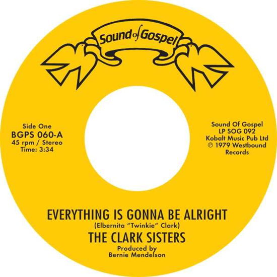 Cover for Clark Sisters · Everything Is Gonna Be Alright (7&quot;) (2019)