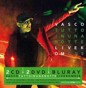Cover for Vasco Rossi · Tutto In Una Notte - Live Kom 2015 (CD) (2016)