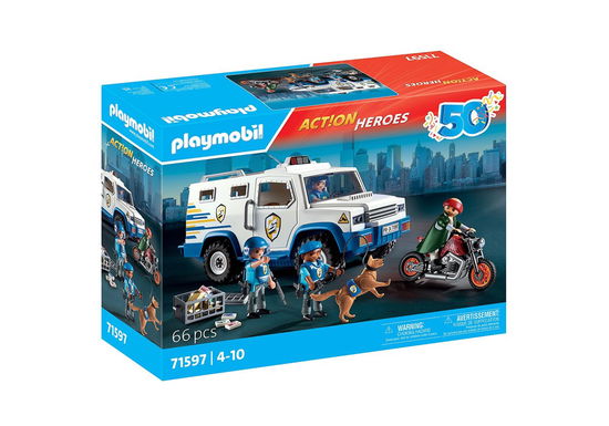 Cover for Playmobil · Playmobil - Police Money Transporter (71597) (Toys)