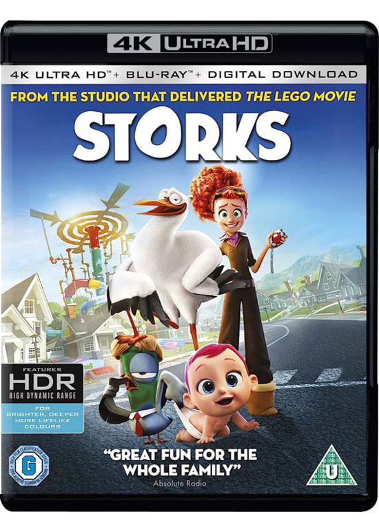 Storks - Storks (4k Blu-ray) - Elokuva - Warner Bros - 5051892203975 - maanantai 6. helmikuuta 2017