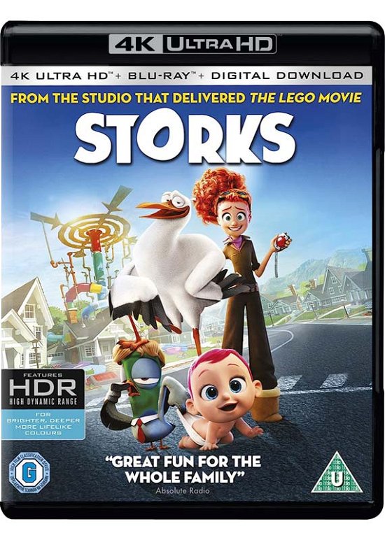 Cover for Storks (4k Blu-ray) · Storks (4K Ultra HD) (2017)