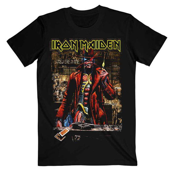 Iron Maiden Unisex T-Shirt: Stranger Sepia - Iron Maiden - Fanituote - Global - Apparel - 5055979995975 - tiistai 14. tammikuuta 2020