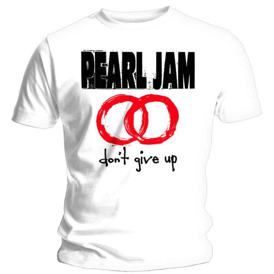 Cover for Pearl Jam · Pearl Jam Unisex T-Shirt: Don't Give Up (T-shirt) [size XL] [White - Unisex edition]