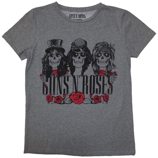 Guns N' Roses Ladies T-Shirt: Hell Group (Grey) - Guns N' Roses - Produtos - - 5056737277975 - 8 de outubro de 2024