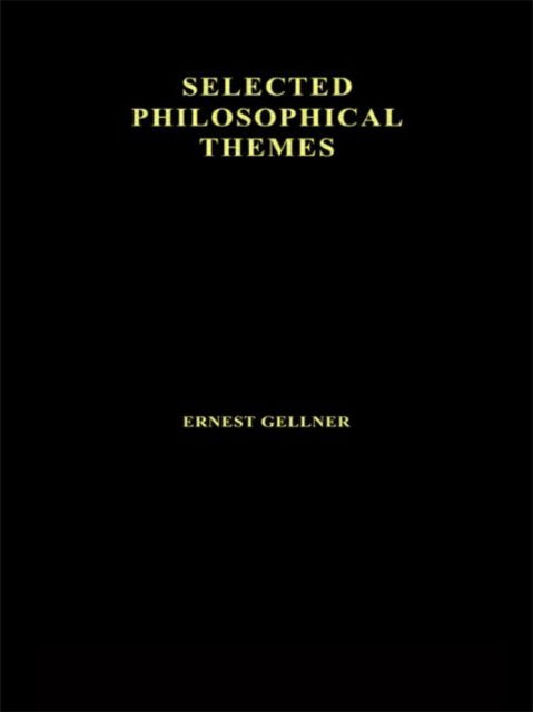 Cover for Ernest Gellner · Contemporary Thought and Politics (Hardcover Book) (2003)