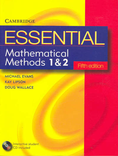 Cover for Michael Evans · Essential Mathematical Methods 1 and 2 with Student CD-Rom 5ed - Essential Mathematics (Book) [5 Rev edition] (2005)