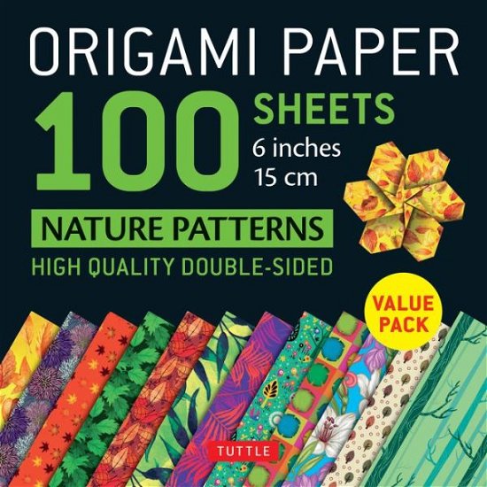 Cover for Tuttle Publishing · Origami Paper 100 sheets Nature Patterns 6 inch (15 cm): High-Quality Origami Sheets Printed with 8 Different Designs (Buch) (2018)