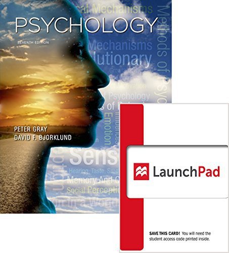 Cover for Peter Gray · Loose-leaf Version of Psychology 7e &amp; LaunchPad (Pocketbok) (2016)