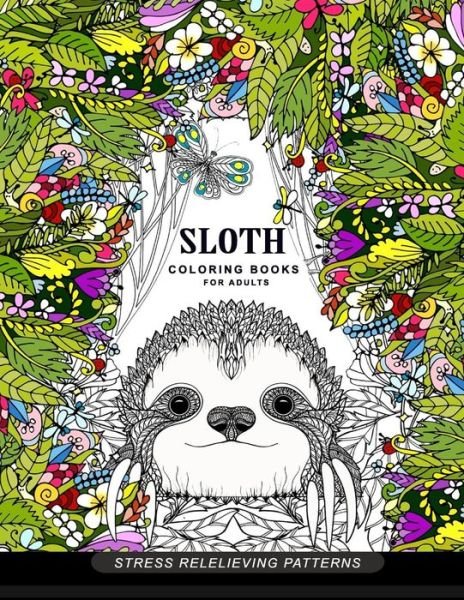Cover for Adult Coloring Book · Sloth coloring book for adults (Pocketbok) (2017)