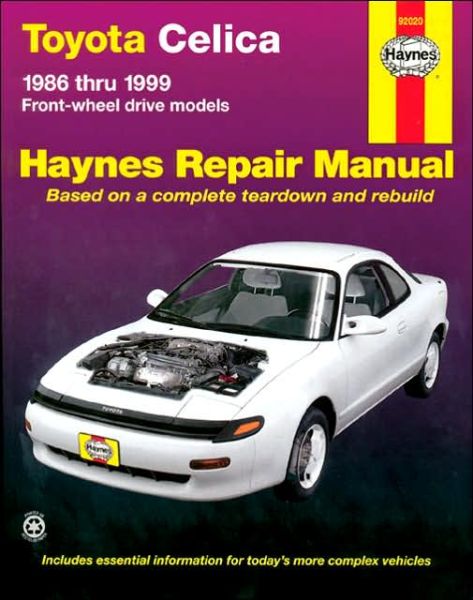 Cover for Haynes Publishing · Toyota Celica FWD (1986-1999)Haynes Repair Manual (USA) (Paperback Book) [3 Revised edition] (2001)