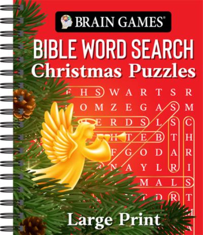 Cover for Brain Games Bible Word Search Christmas Puzzles (Bog) (2022)