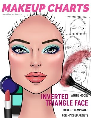 Cover for I Draw Fashion · Makeup Charts - Face Charts for Makeup Artists (Paperback Book) (2019)