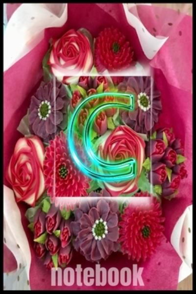 Cover for Favorite Books · Initial C Notebook for Women and Girls, Pink Floral (Paperback Book) (2020)