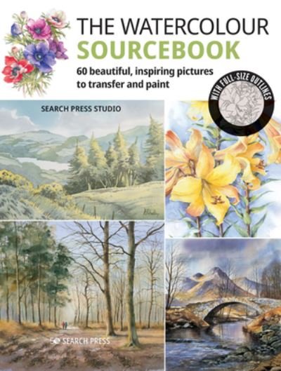 The Watercolour Sourcebook: 60 Inspiring Pictures to Transfer and Paint with Full-Size Outlines - What to Paint - Search Press Studio - Bøger - Search Press Ltd - 9781782218975 - 12. april 2022
