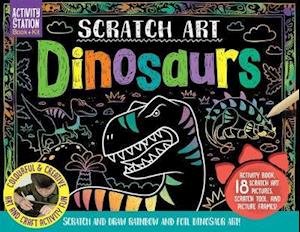 Cover for Nat Lambert · Scratch Art Dinosaurs - Activity Station Gift Boxes (Book) (2020)