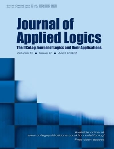 Cover for Dov Gabbay · Journal of Applied Logics. The IfCoLog Journal of Logics and their Applications, Volume 9, Issue 2, April 2022 (Taschenbuch) (2022)