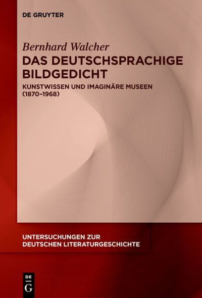Cover for Walcher · Das deutschsprachige Bildgedich (Book) (2020)