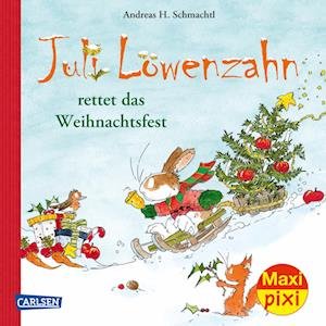 Cover for 3298 · Ve5 Maxi-pixi 385 Juli Löwenzahn Rettet Das Weihnachtsfest (5 Exemplare) (Bog)