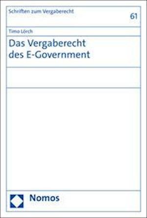 Cover for Timo Lörch · Vergaberecht des e-Government (Buch) (2023)