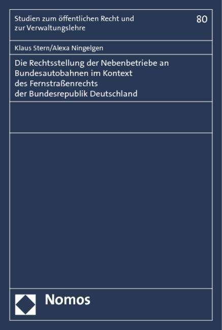 Cover for Stern · Die Rechtsstellung der Nebenbetri (Book) (2012)