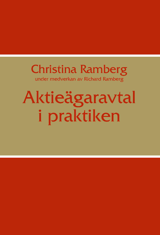 Cover for Ramberg Christina · Aktieägaravtal i praktiken (Sewn Spine Book) (2011)