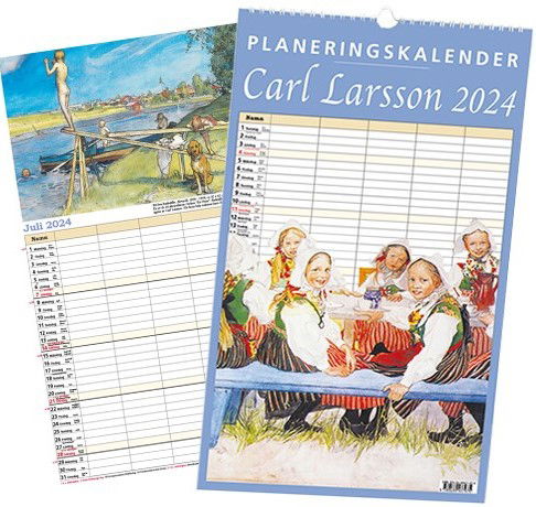 Cover for Carl Larsson Planeringskalender 2024 (Spiral Book) (2023)