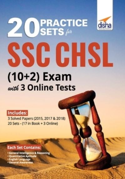 Cover for Disha Experts · 20 Practice Sets for SSC CHSL (10 + 2) Exam with 3 Online Tests (Taschenbuch) (2019)