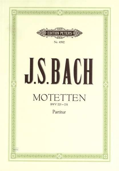 7 Motets BWV 225-231 - Bach - Bøker - Edition Peters - 9790014029975 - 12. april 2001