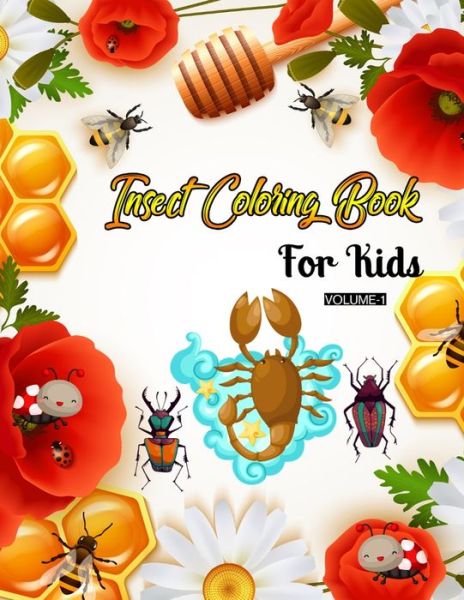 Insect Coloring Book For Kids (Volume-1) - Rainbow Publishing - Książki - Independently Published - 9798600734975 - 18 stycznia 2020