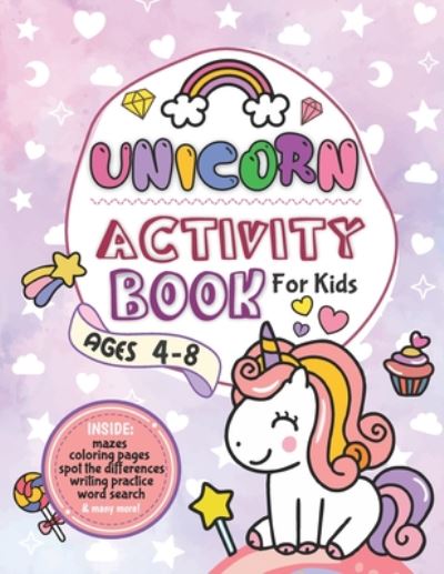 Cover for Magical Treasure Books · Unicorn Activity Book for Kids Ages 4-8 (Paperback Book) (2020)