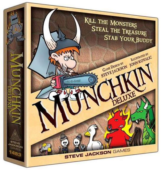 Munchkin Deluxe (sjg1483) - Speelgoed | Kaartspel - Merchandise -  - 0837654320976 - August 3, 2011