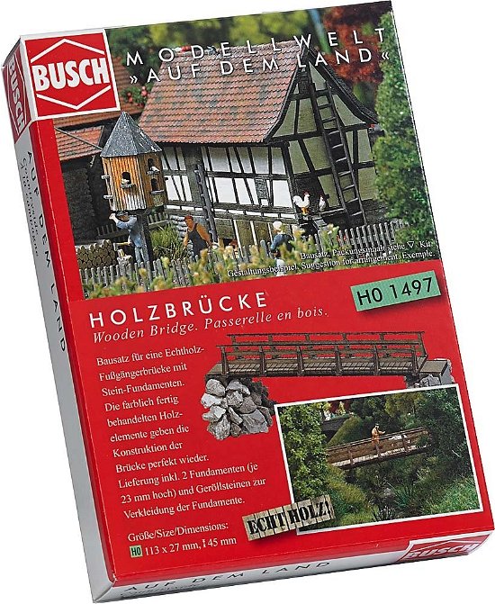 Cover for Busch · Holzbrucke H0 (Legetøj)
