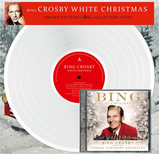 Cover for Bing Crosby · White Christmas + Bing Crosby with the Lso (White Vinyl+ Cd) (LP) [Limited edition] (2022)