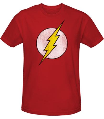 FLASH - T-Shirt IN A TUBE- Distressed Logo - The Flash - Merchandise -  - 5054015040976 - February 7, 2019