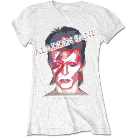 David Bowie Ladies T-Shirt: Aladdin Sane - David Bowie - Koopwaar - ROFF - 5055979930976 - 7 april 2016