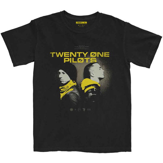 Cover for Twenty One Pilots · Twenty One Pilots Unisex T-Shirt: Back To Back (T-shirt) [size L] [Black - Unisex edition]