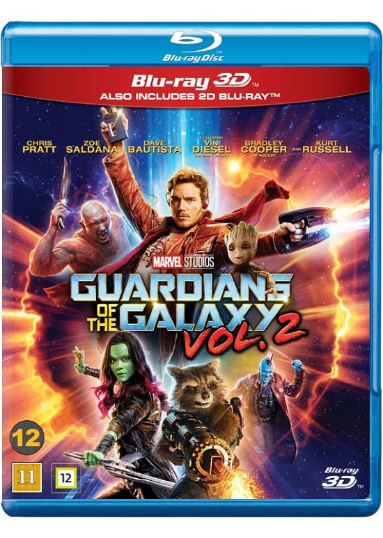 Cover for Guardians of the Galaxy · Guardians of the Galaxy Vol. 2 (3D Blu-ray/BD) (2017)