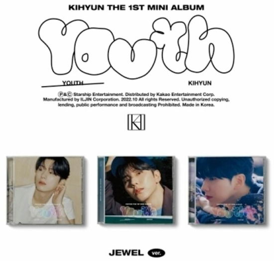 Cover for KIHYUN (OF MONSTA X) · Youth (Jewel version) (CD) [Jewel Case edition] (2022)