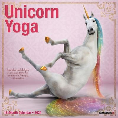 Cover for Willow Creek Press · Unicorn Yoga 2024 7 X 7 Mini Wall Calendar (Kalender) (2023)