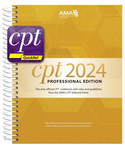 Cover for American Medical Association · CPT Professional 2024 and CPT QuickRef APP Bundle (Book) (2023)